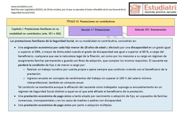 LGSS Articulo 351