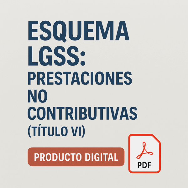 LGSS Esquema Titulo VI Prestaciones no contributivas